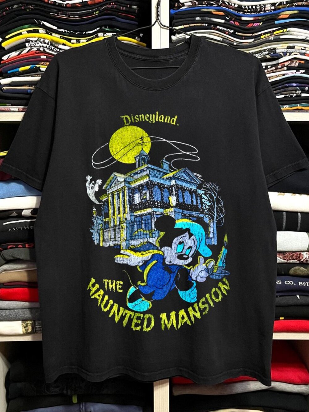 Rare Mickey Haunted Mansion Black Tee